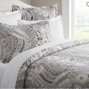 Pottery Barn Queen Duvet Gracie Paisley